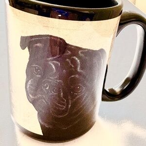Tamara Burnett Black Pug :My Faithful Friend" Dog Breed Coffee Mug - 15 oz